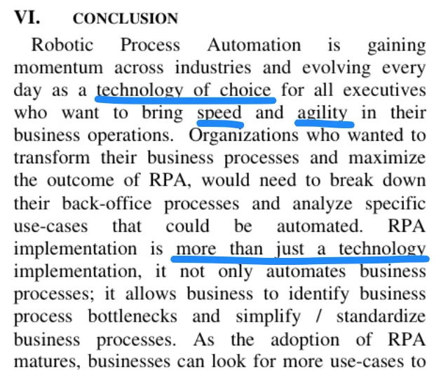 More than tech — process analysis