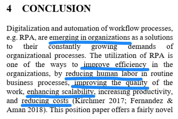 Reducing labor through automation